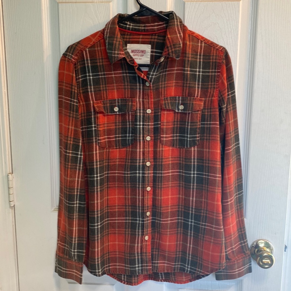Mossimo Supply Co. Plaid Flannel Button-Up